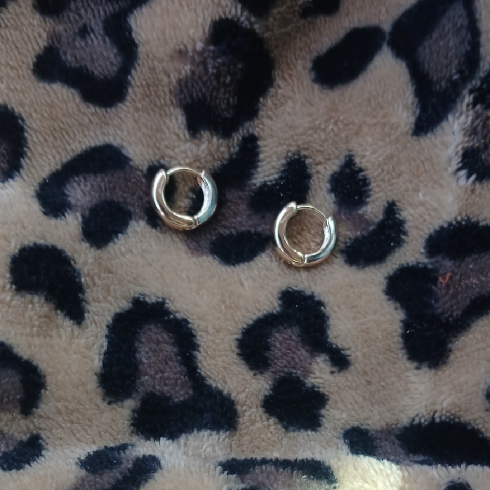 14 K Gold Hoops Plated